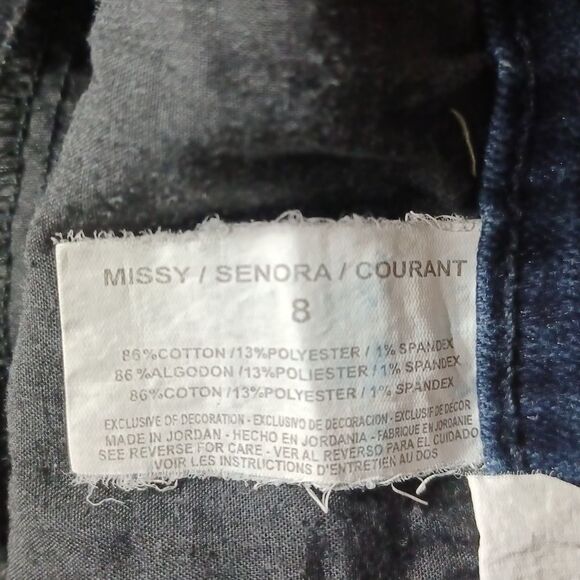 542810..Gloria Vanderbilt Crop Jeans Size 8 , W28" 17" Inseam 11"Rise - Picture 5 of 5